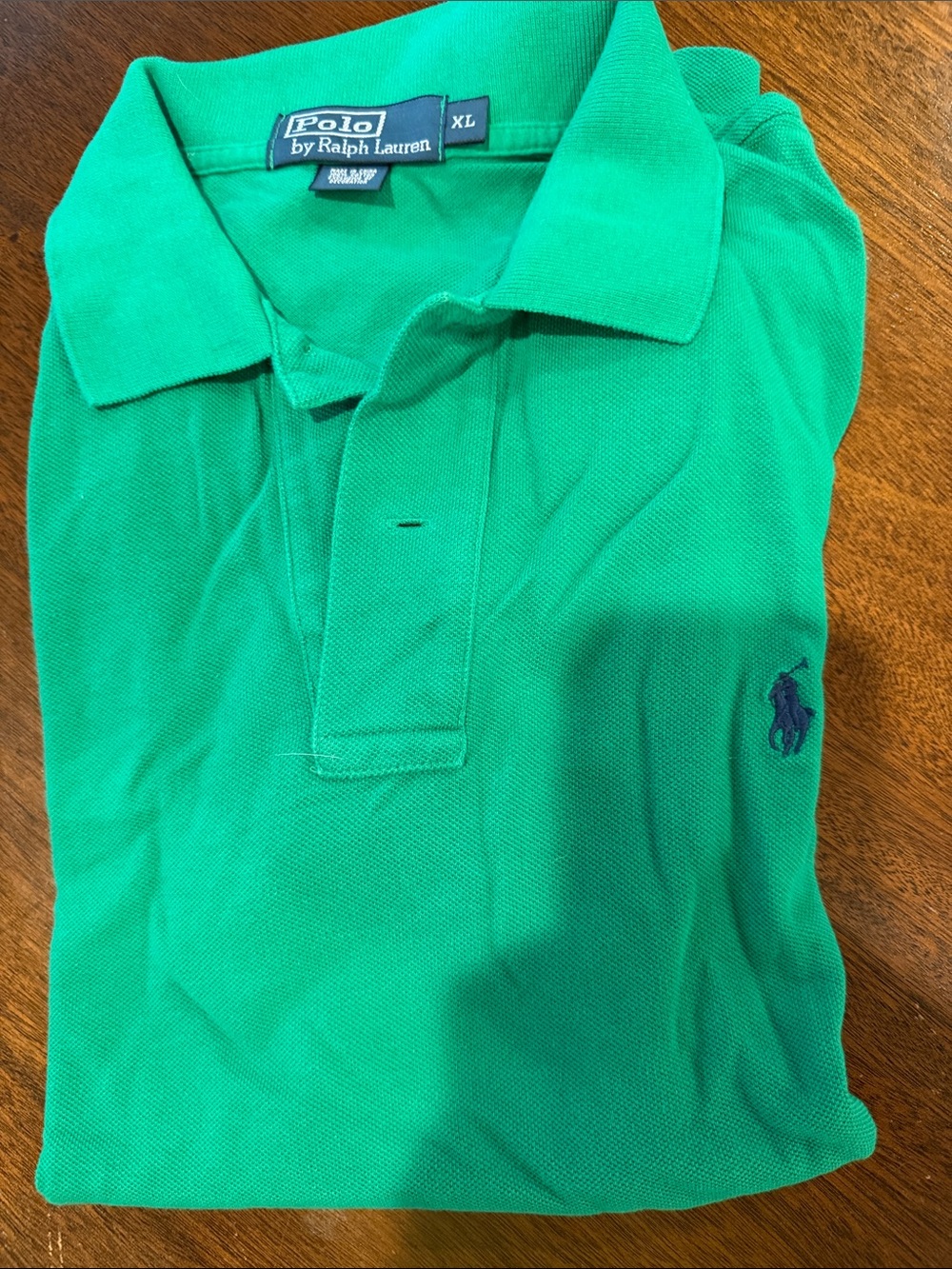Polo by Ralph Lauren Bright Green Polo with Navy Pony